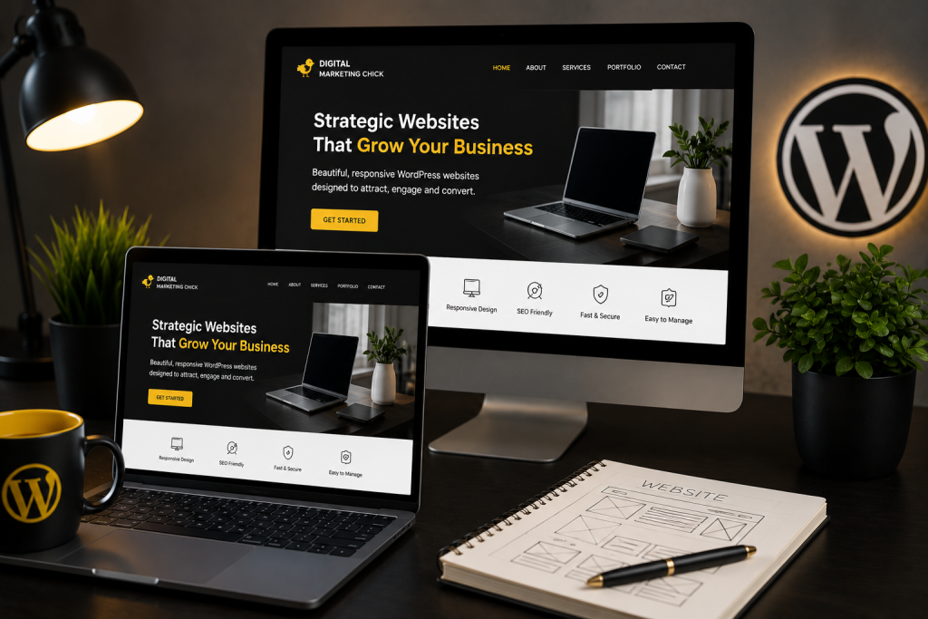 digital marketing chick wordpress websites